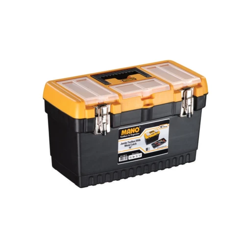 صندوق معدات جامبو مع قفل معدني مانو 16 انش